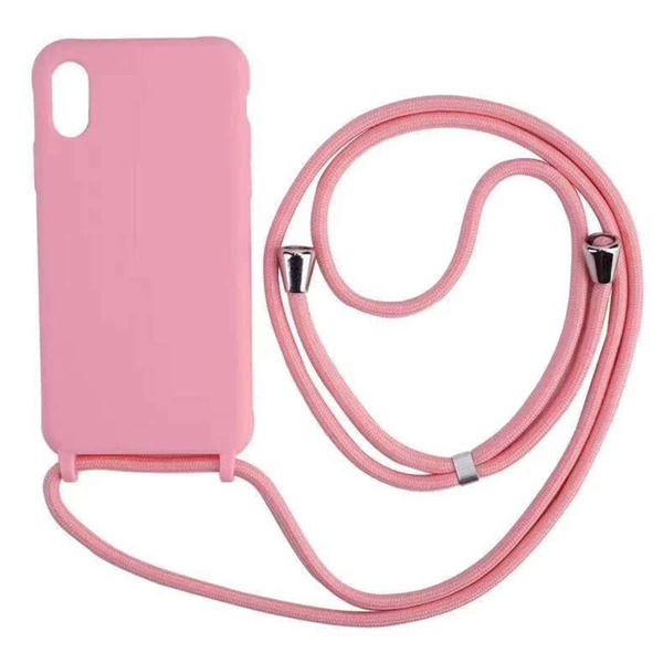 

Solid iPhone Case With Lanyard, Baby pink