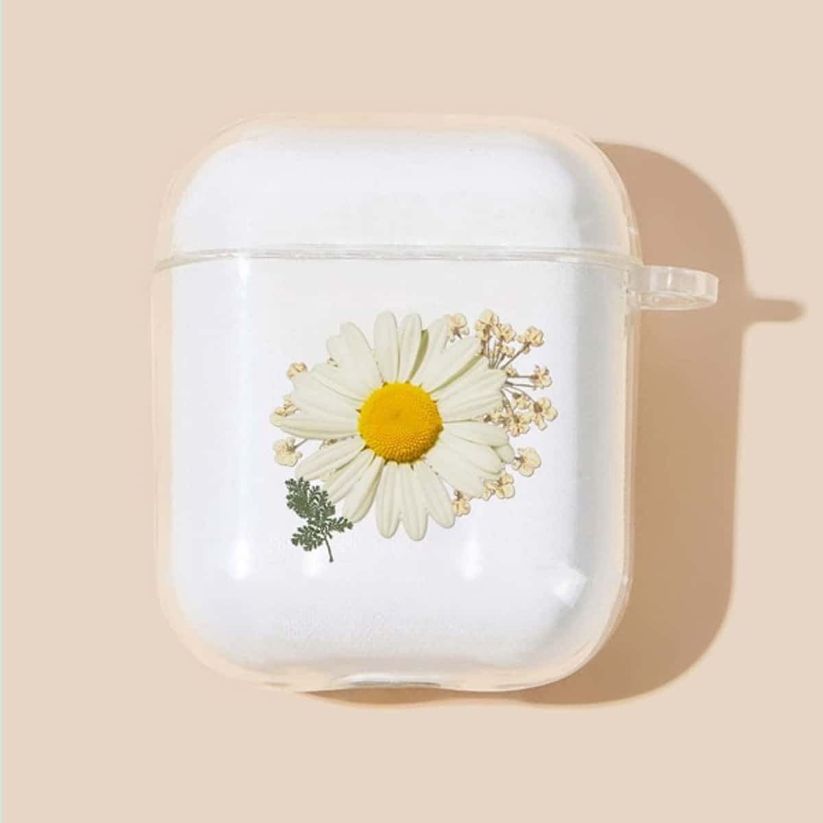 

Daisy Print Clear Airpods Case, Multicolor