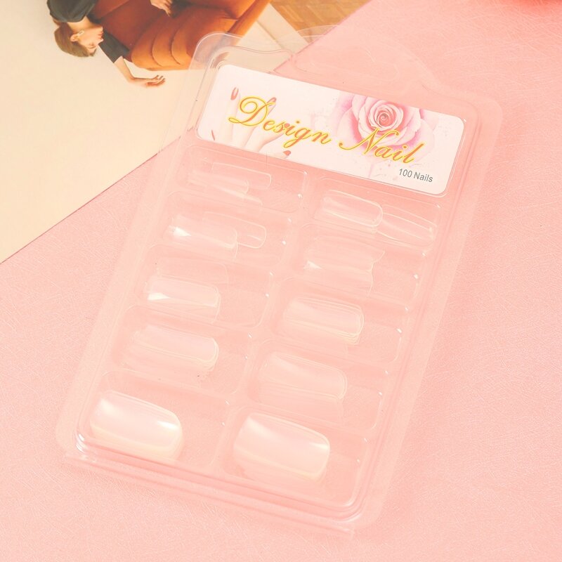 

100pcs Clear Fake Nail