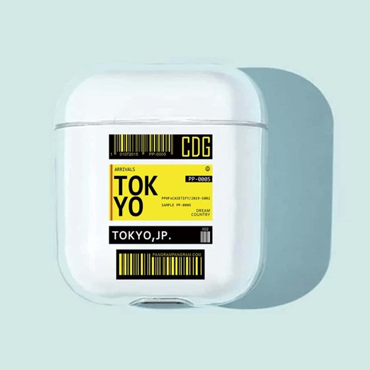 

Bar Code Print AirPods Case, Multicolor