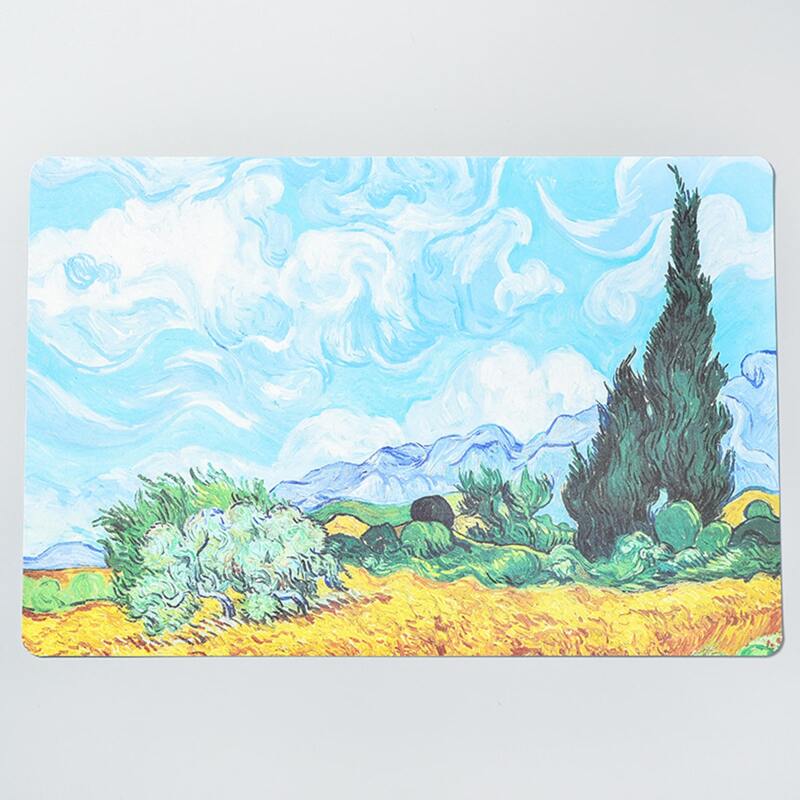 

1pc Oil Painting Mouse Pad, Multicolor