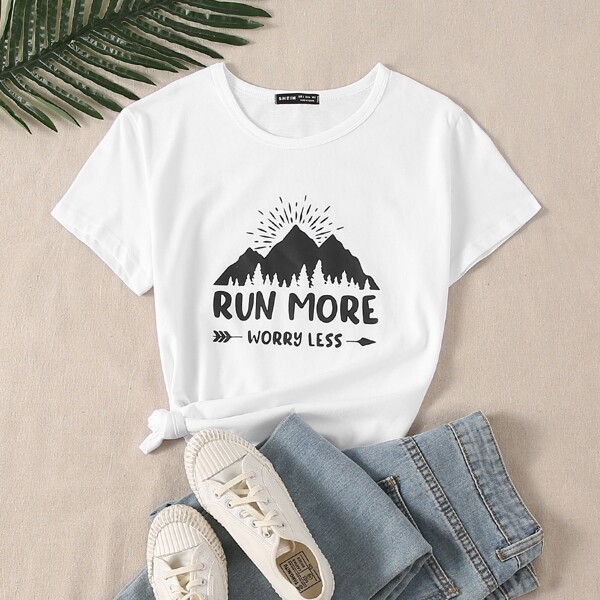 

Letter Graphic Tee, White