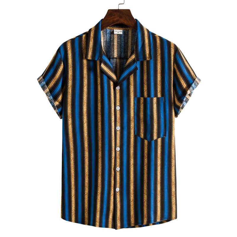

Guys Striped Pattern Shirt, Multicolor
