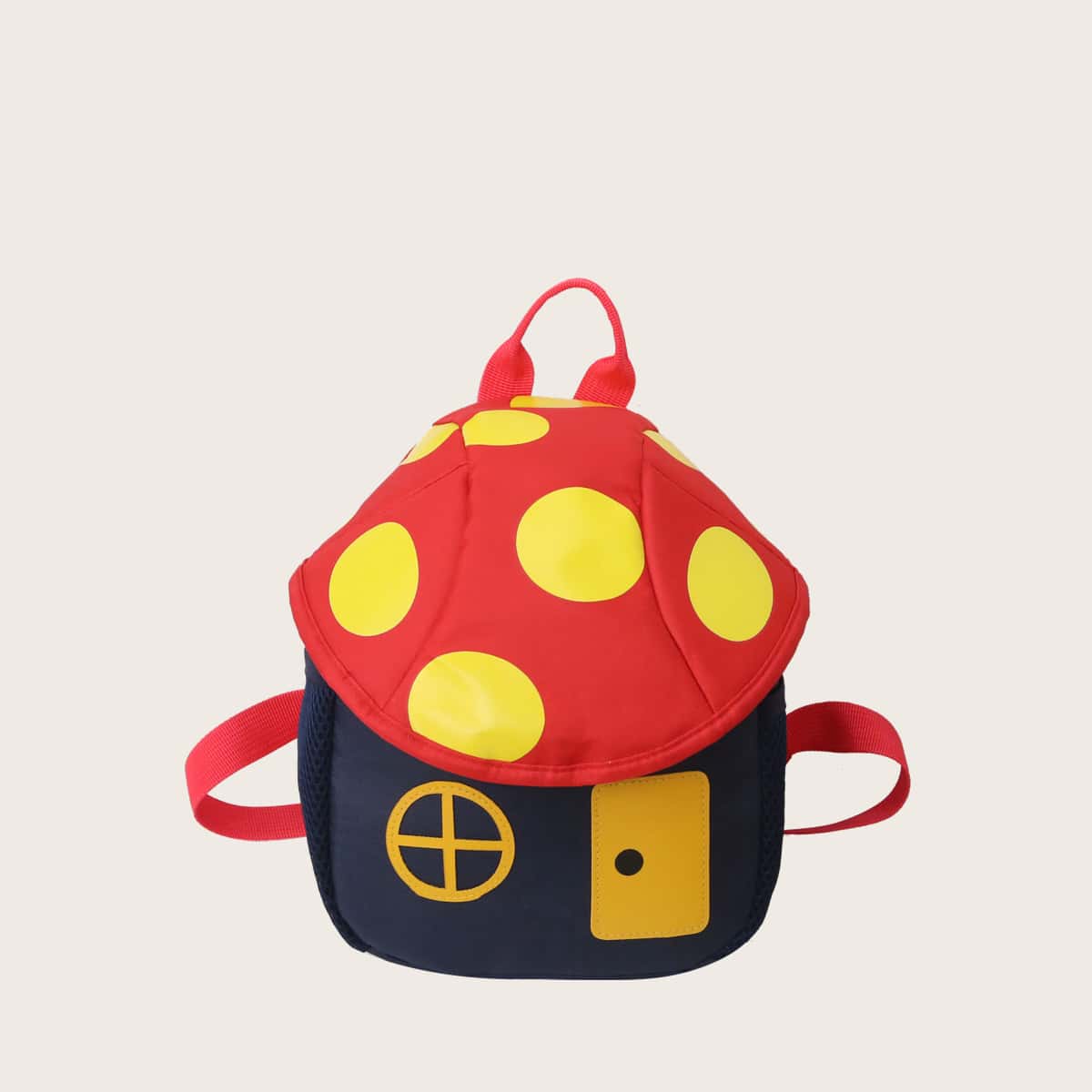 

Mushroom House Backpack, Red