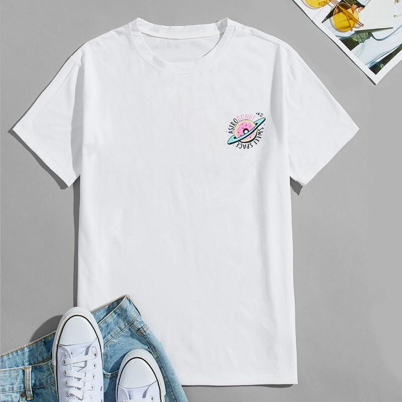 

Guys Planet Graphic Tee, White