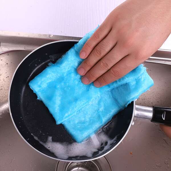 

1pc Random Color Dishwashing Rag, Multicolor