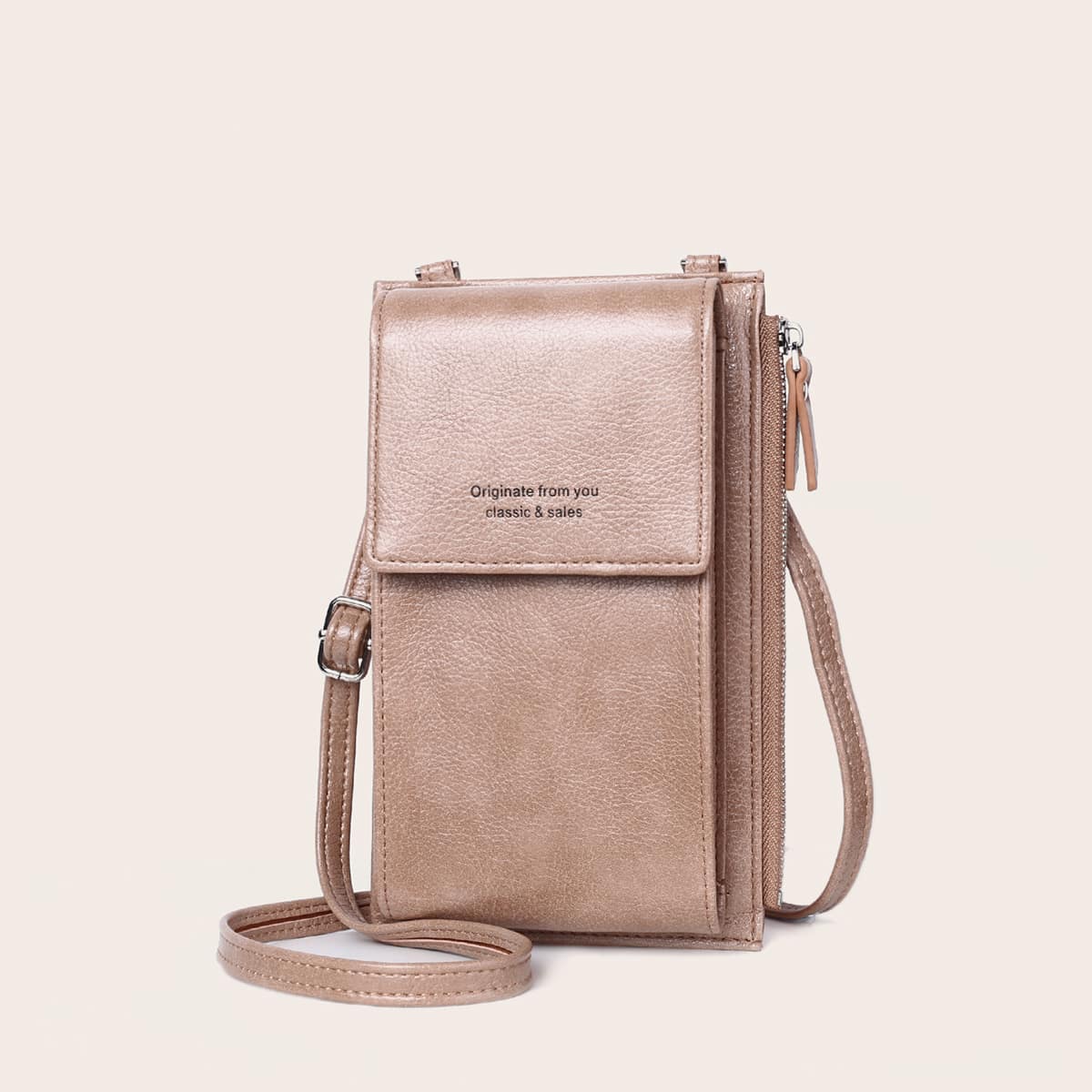 

Simple Crossbody Phone Bag, Dusty pink