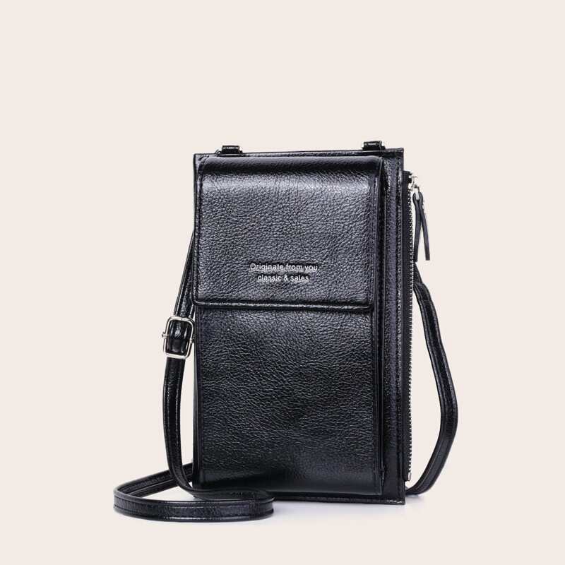 

Simple Crossbody Phone Bag, Black