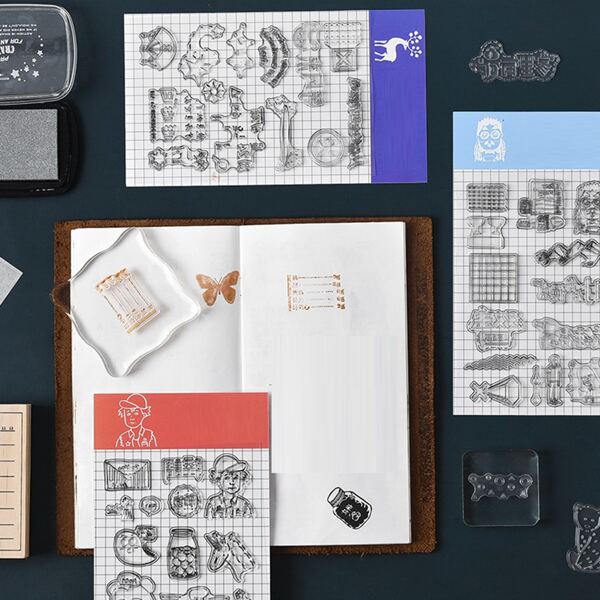 

1pc Random Pattern Clear Stamp