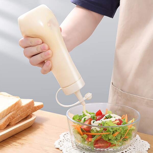 

1pc 250ml Sauce Squeeze Bottle, White