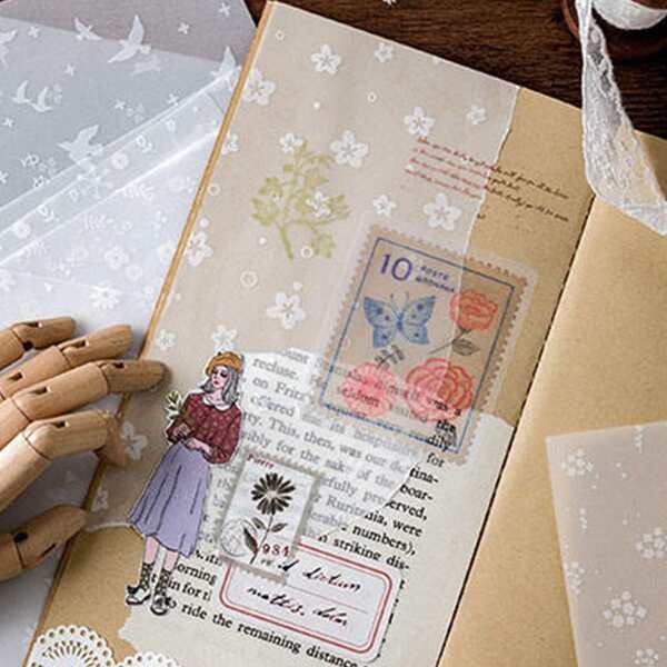 

8sheets Random DIY Sticker, White