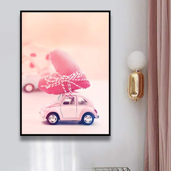 

Toy Car Print DIY Diamond Painting Without Frame, Multicolor