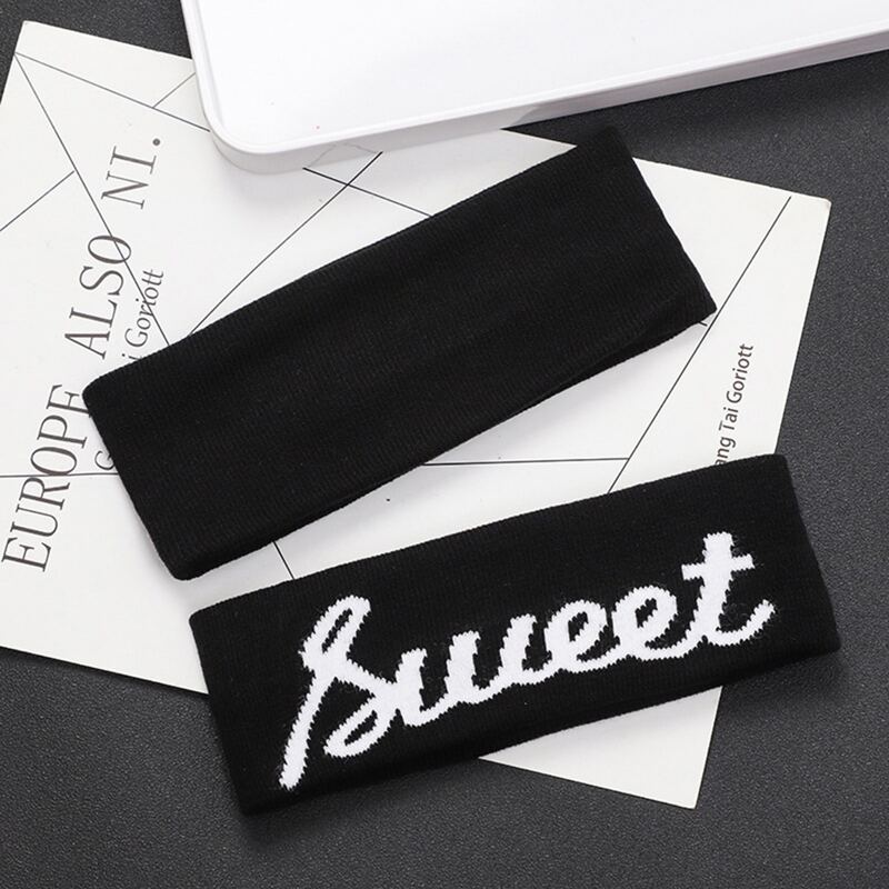 

1pc Letter Headband, Black
