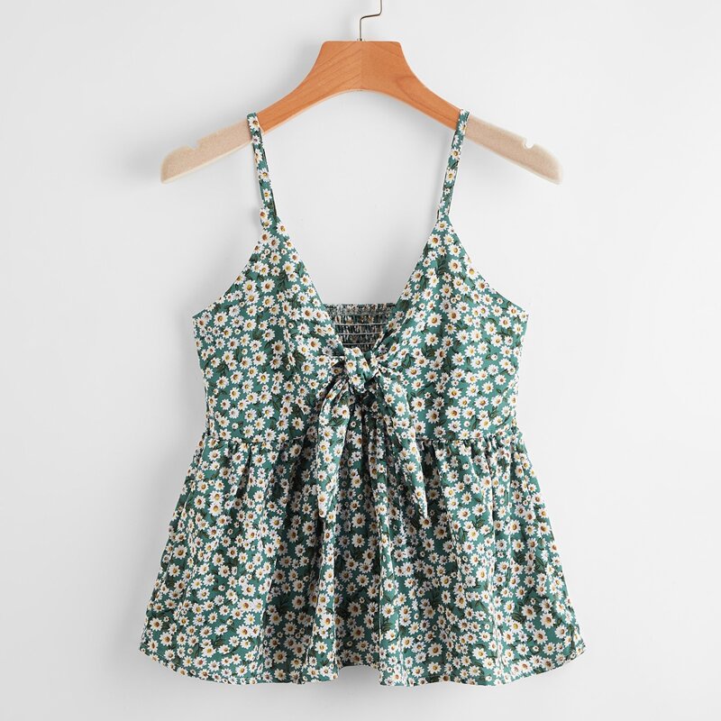 

Ditsy Flower Knot Cami, Multicolor