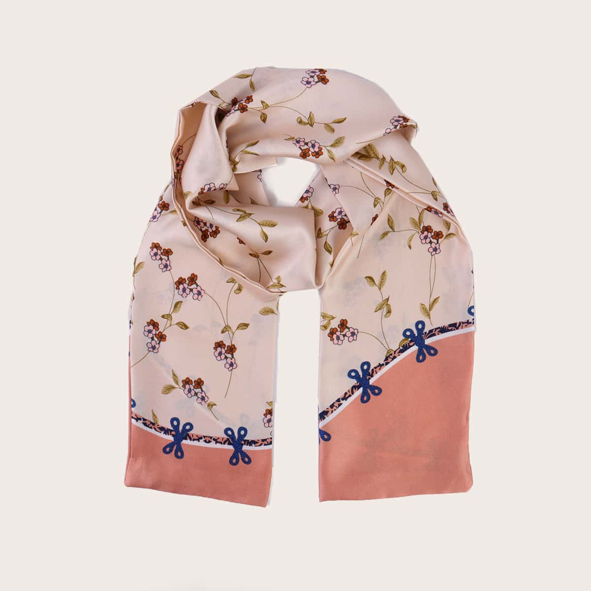 

Floral Twilly Scarf, Multicolor