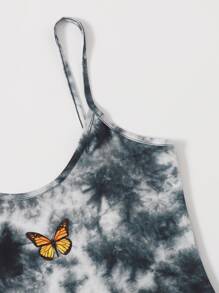 Muchica 蝴蝶圖案紮染洋裝