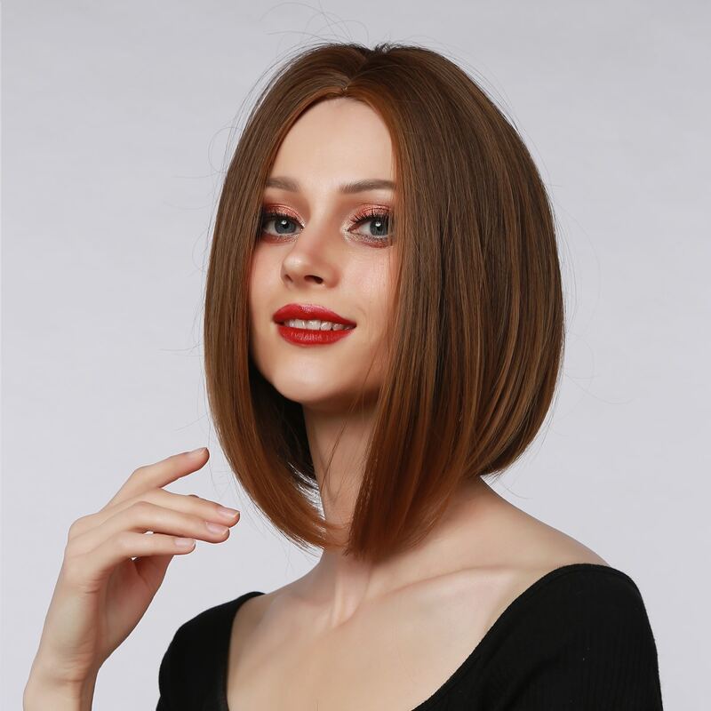 

Natural Short Straight Wig, Brown