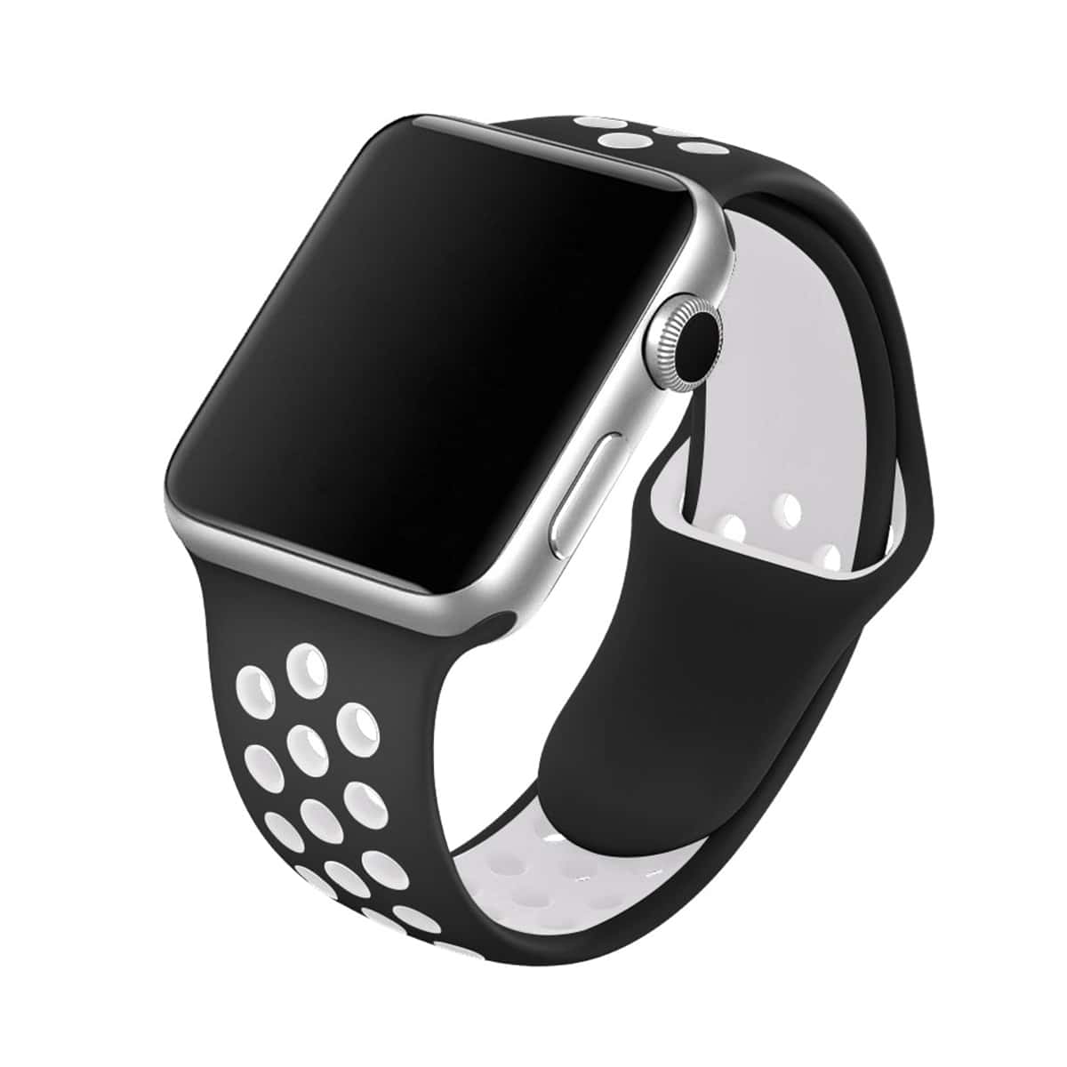 

Hollow Out Apple Watch Band, Black and white