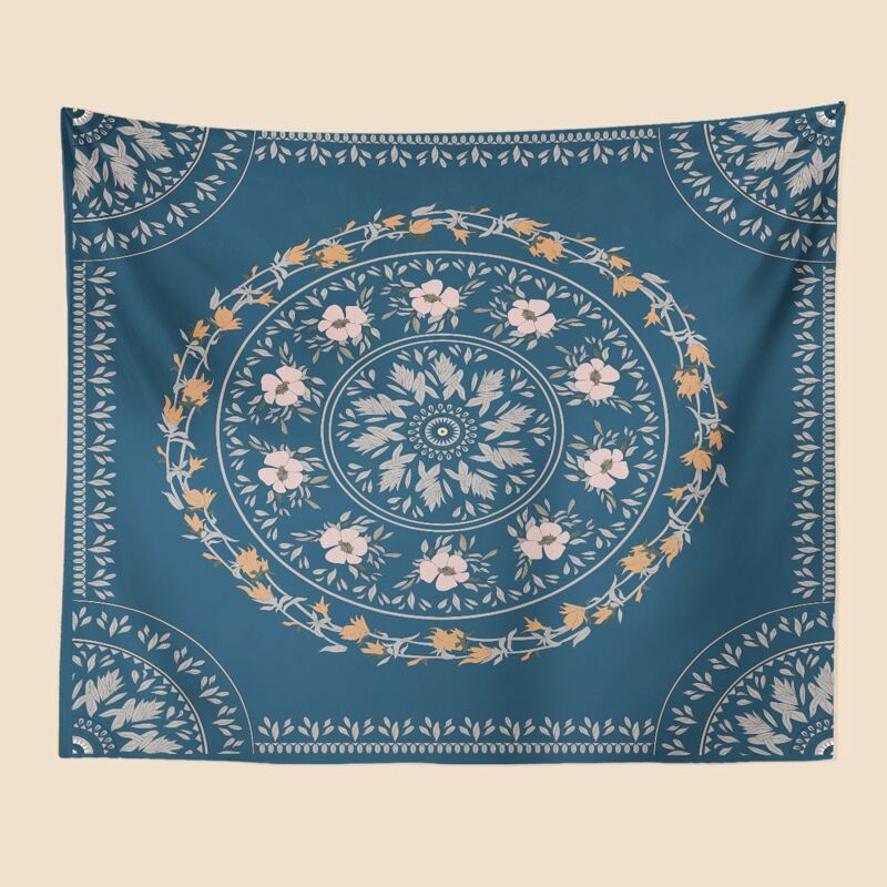 

Flower Print Tapestry, Multicolor