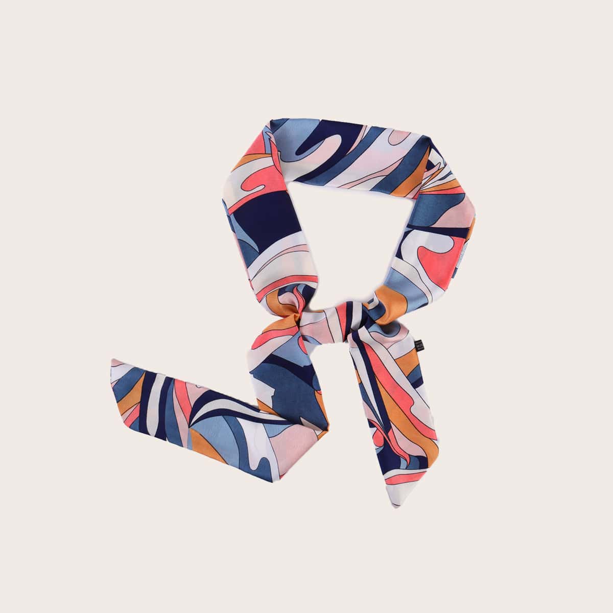 

Colorblock Twilly Scarf, Multicolor