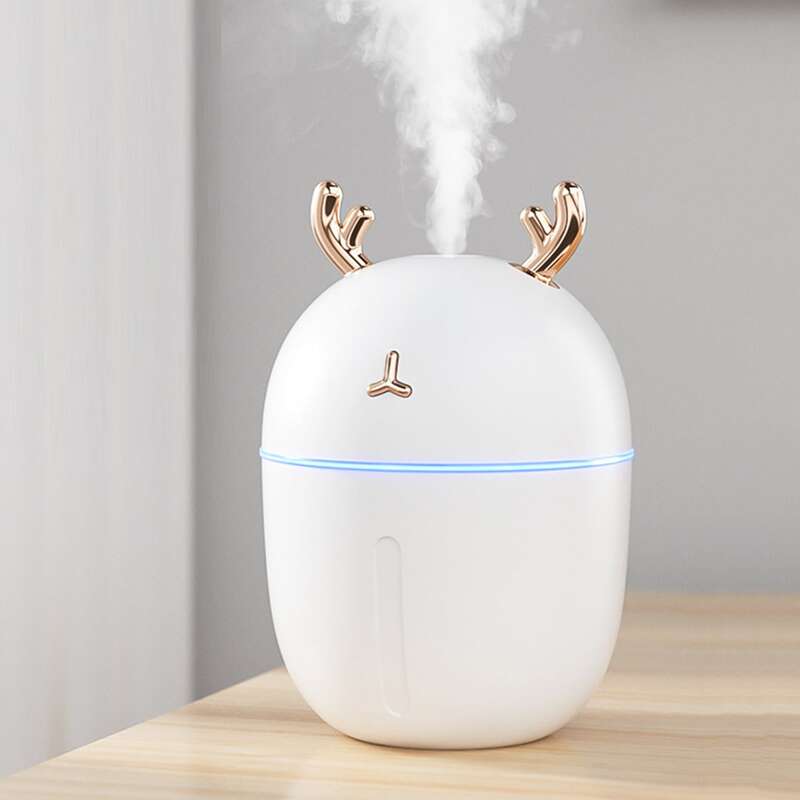 

1pc Antlers Decor USB Humidifier, White