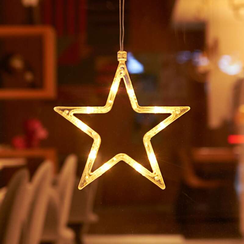 

Star Suction Up String Light, Clear