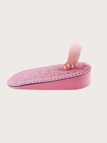 1pair Invisible Heighten Insole - Pink - View 3