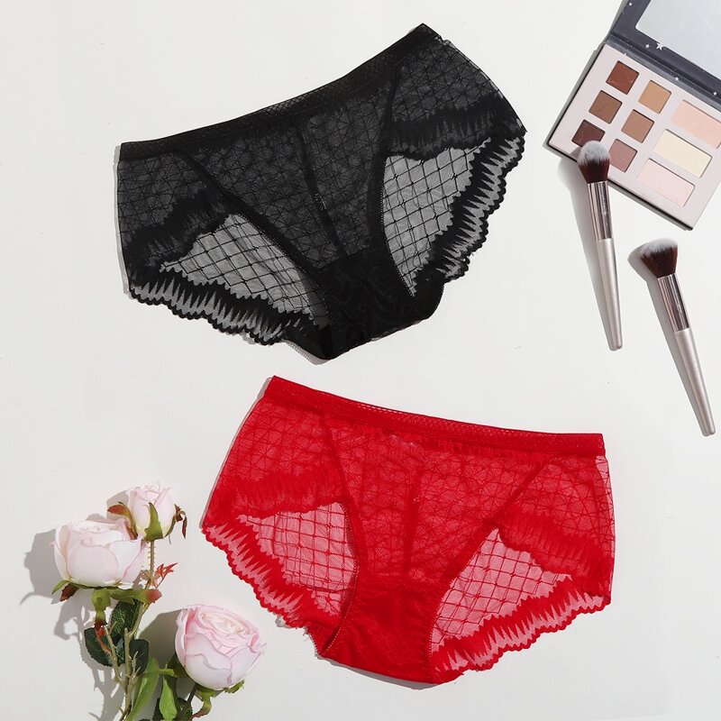 

2pack Sheer Mesh Panty Set, Multicolor