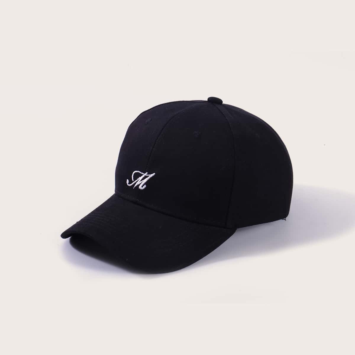 

Guys Letter Embroidery Baseball Cap, Black