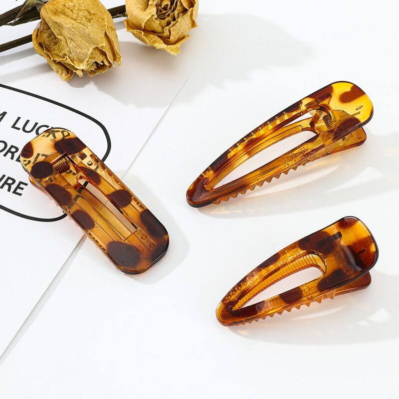 

3pcs Tortoise Hair Clip, Multicolor