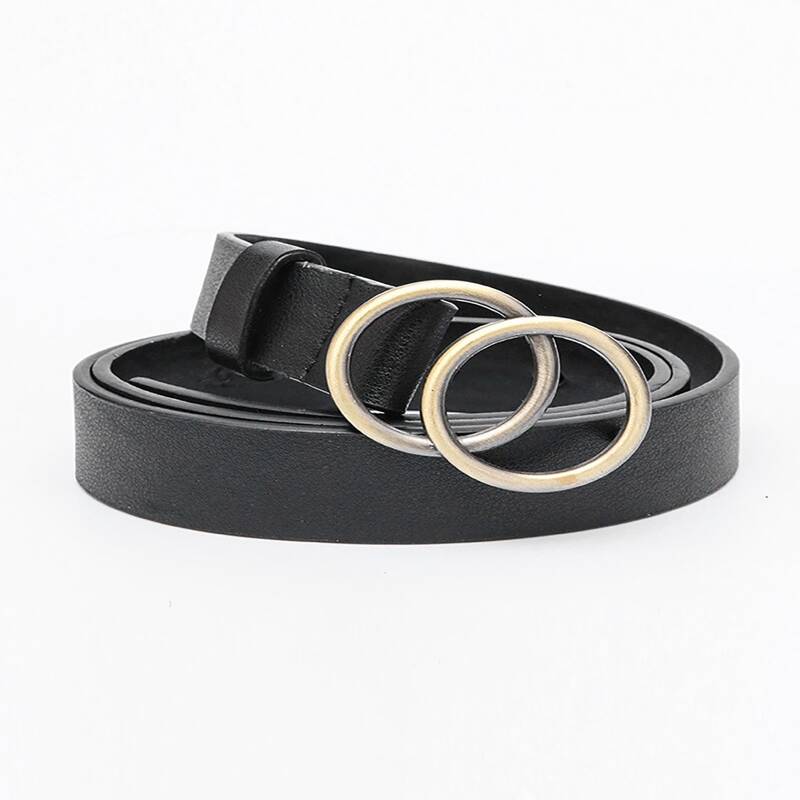 

Ring Buckle Belt, Black