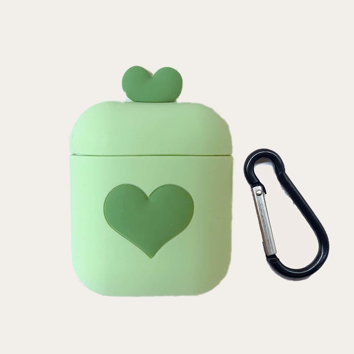 

Heart Pattern AirPods Case, Green