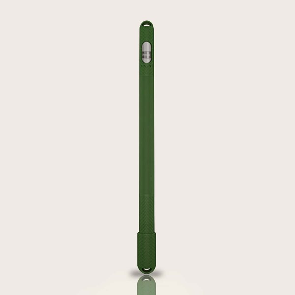 

1pc Silicone Apple Pencil 1st Generation Case, Dark green