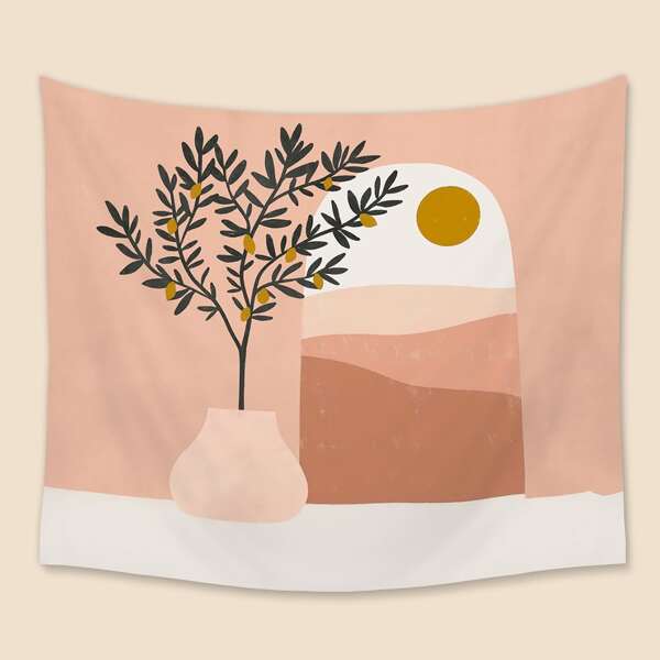 

Abstract Plant Print Tapestry, Multicolor
