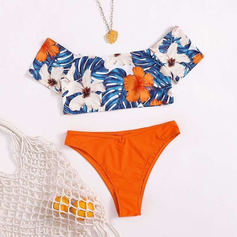 

Tropical Graphic Bikini Swimsuit, Multicolor