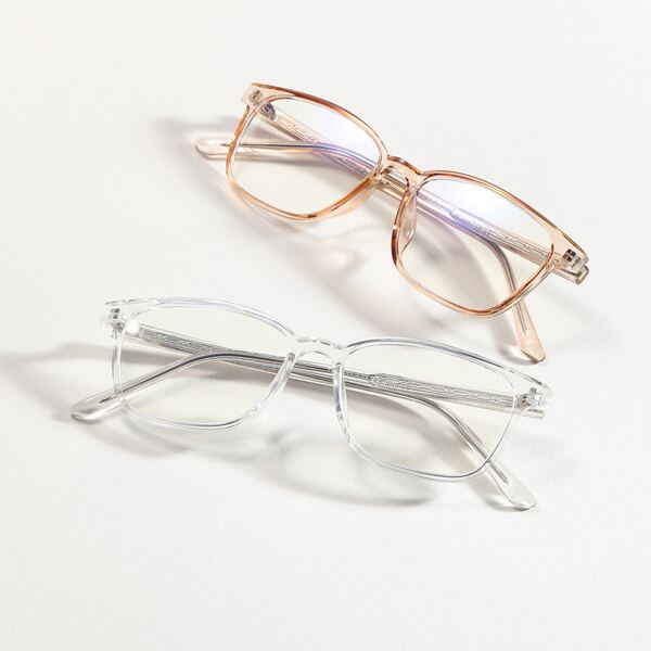 

2pcs Clear Frame Anti-blue Light Glasses