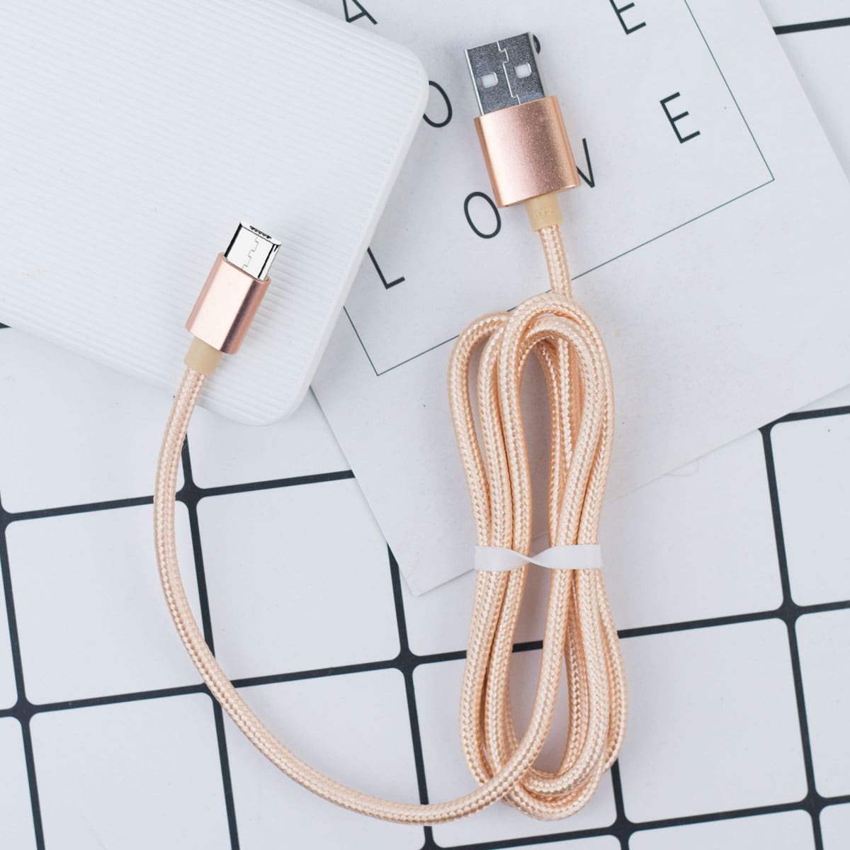 

1pc Android Data Cable, Gold