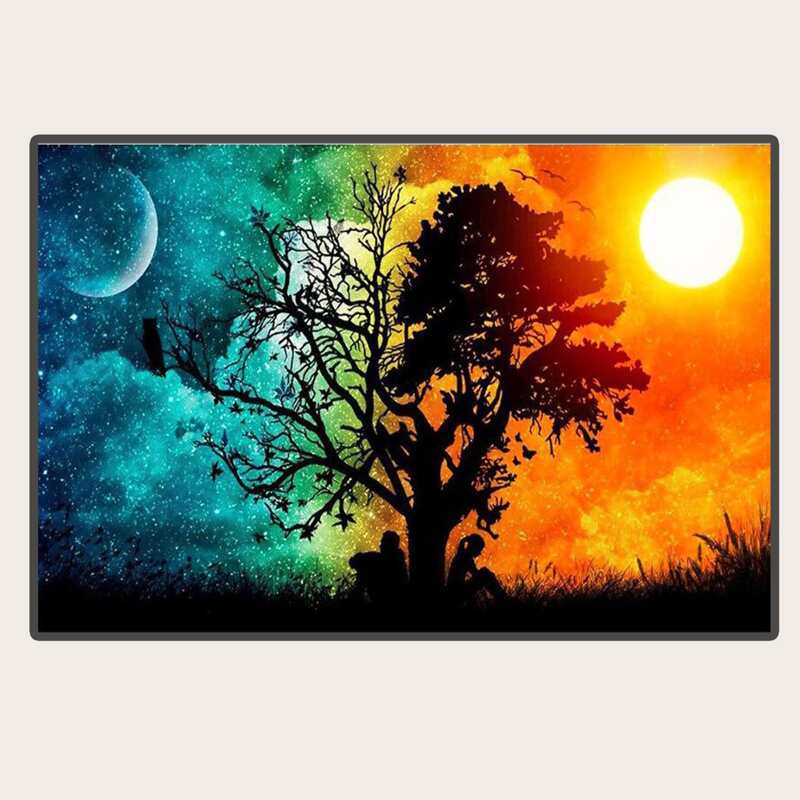 

Tree Print Diamond Painting Without Frame, Multicolor