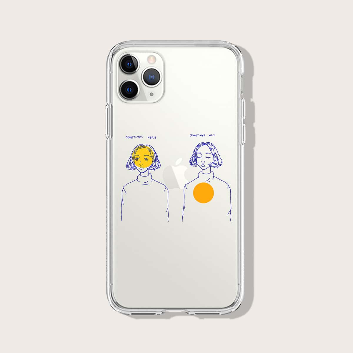 

Figure Print Clear iPhone Case
