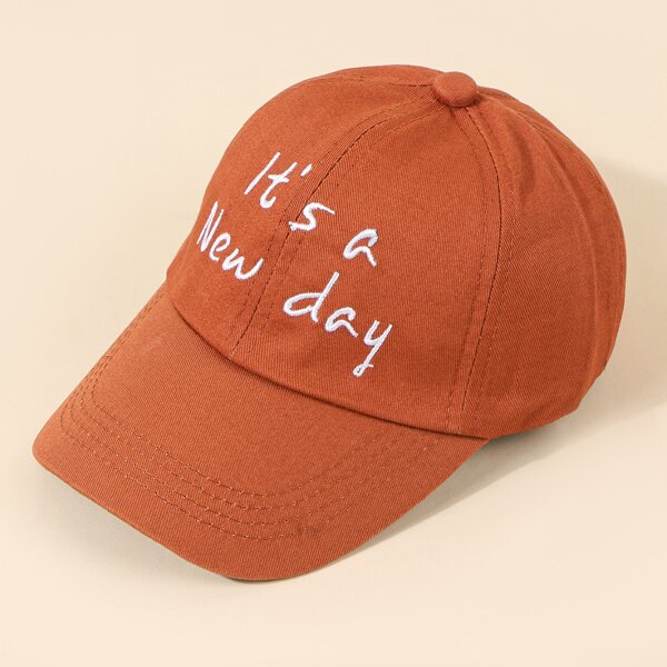 

Toddler Kids Letter Embroidery Baseball Cap, Burnt orange