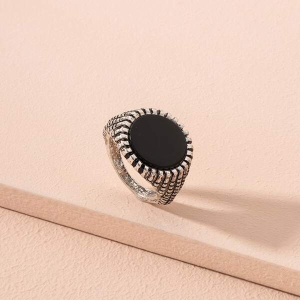 

Round Decor Ring, Antique silver