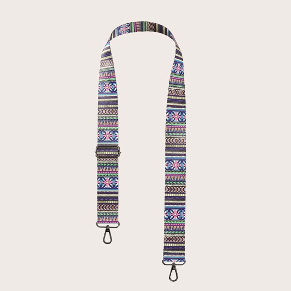 

Geometric Graphic Bag Strap, Multicolor
