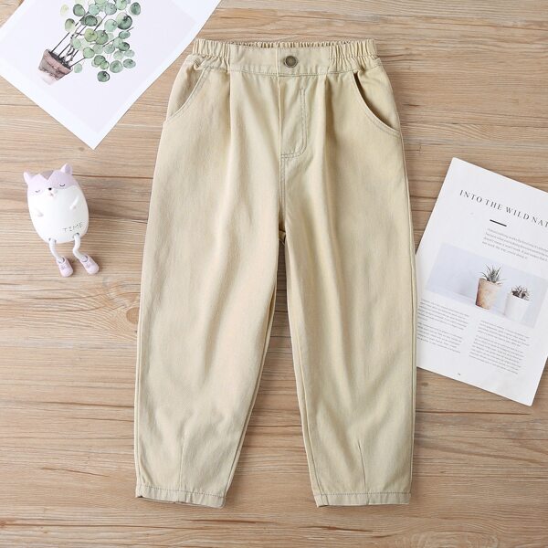 

Toddler Girls Slant Pocket Pants, Khaki