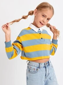 SHEIN Tops con gái Xù nhỏ Lá thư Giải trí - Nhiều màu - Xem 4