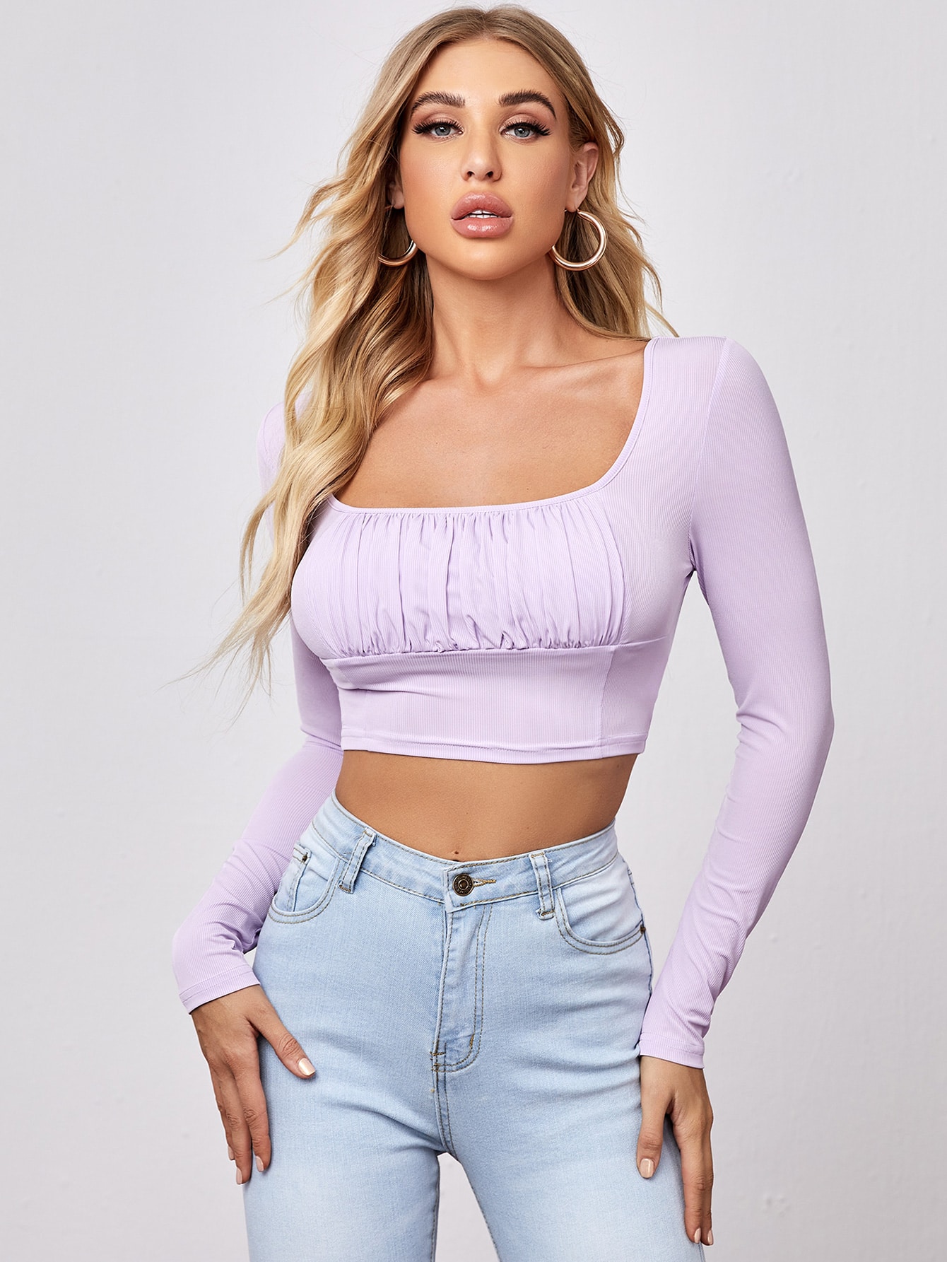 Ruched Bust Crop Top thumbnail