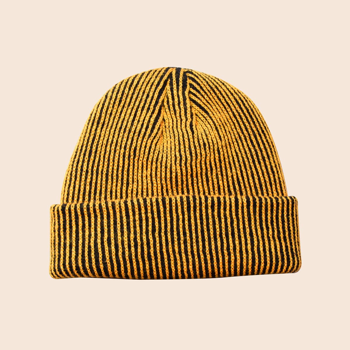 

Guys Striped Beanie, Yellow