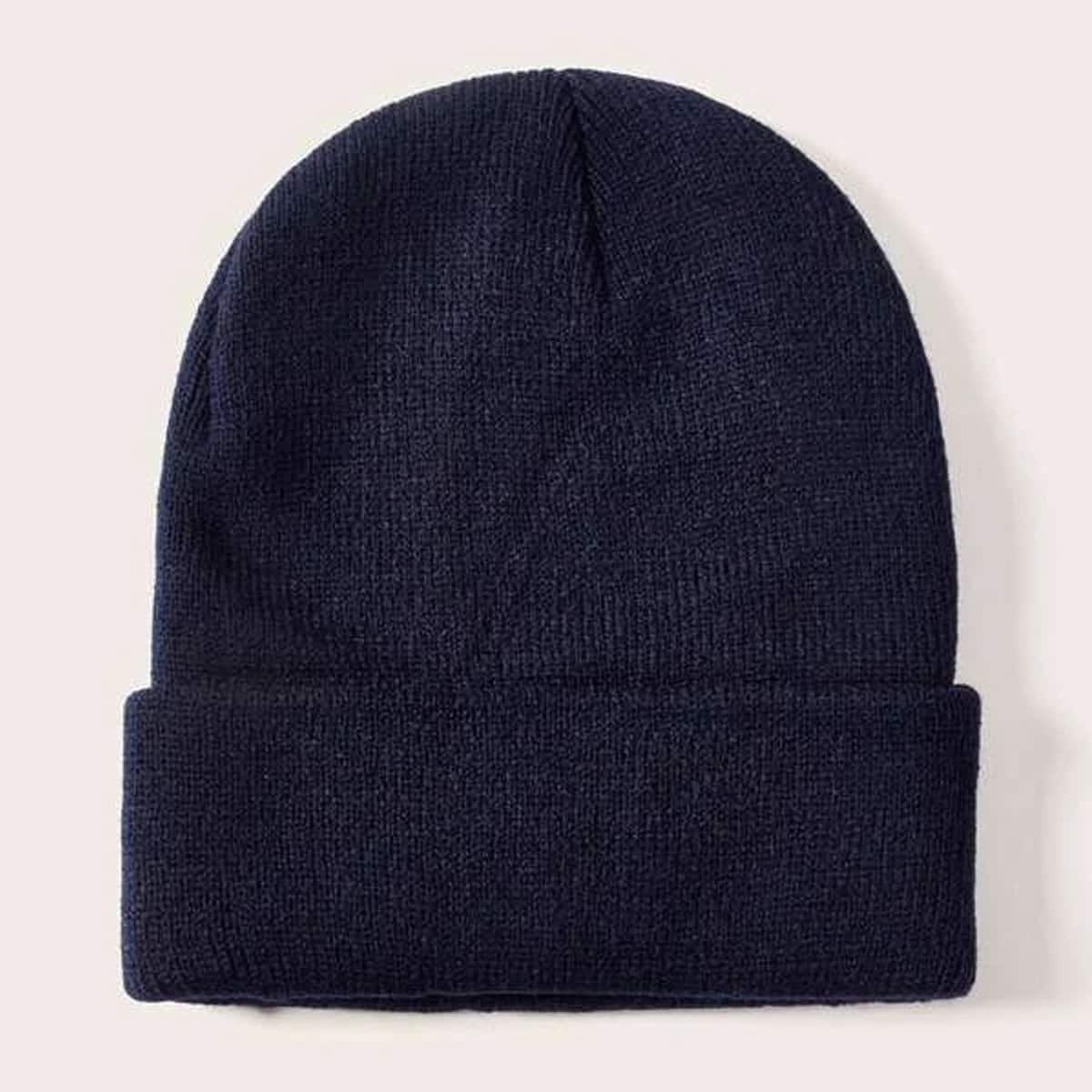 

Guys Solid Beanie, Navy blue