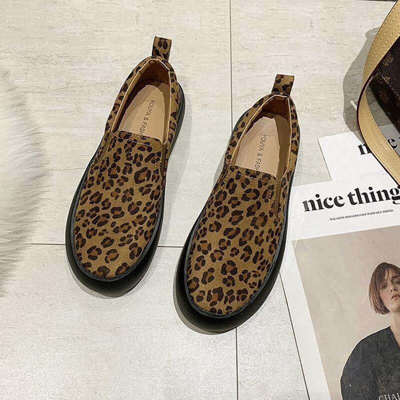 

Leopard Slip On Flats, Multicolor