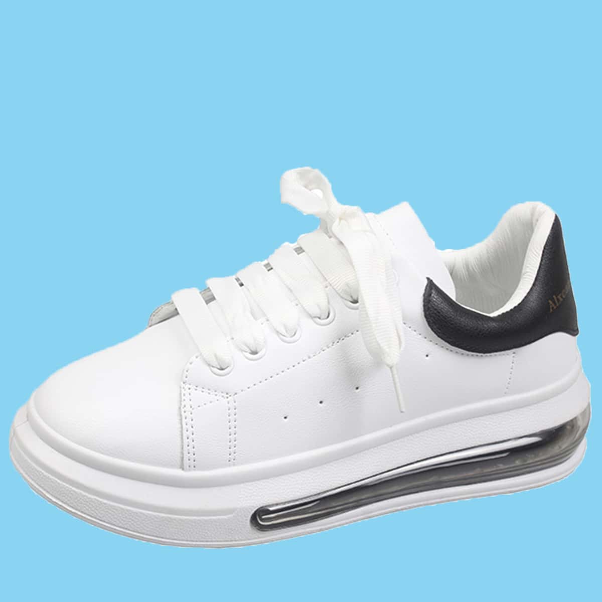 

Simple Lace-up Front Skate Shoes, White