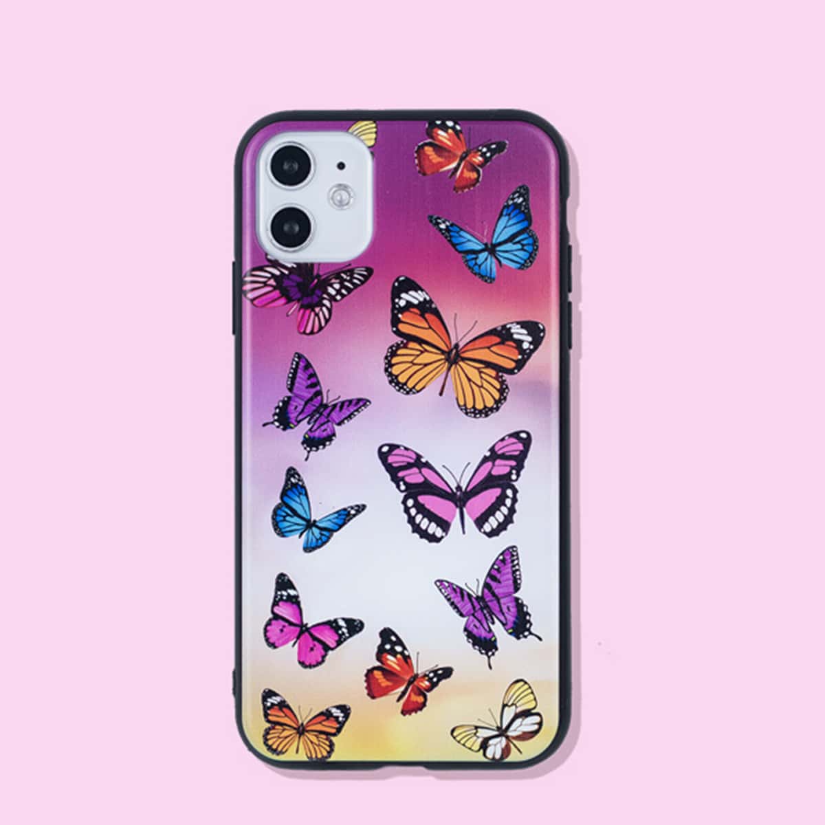 

Colorful Butterfly Pattern iPhone Case, Multicolor